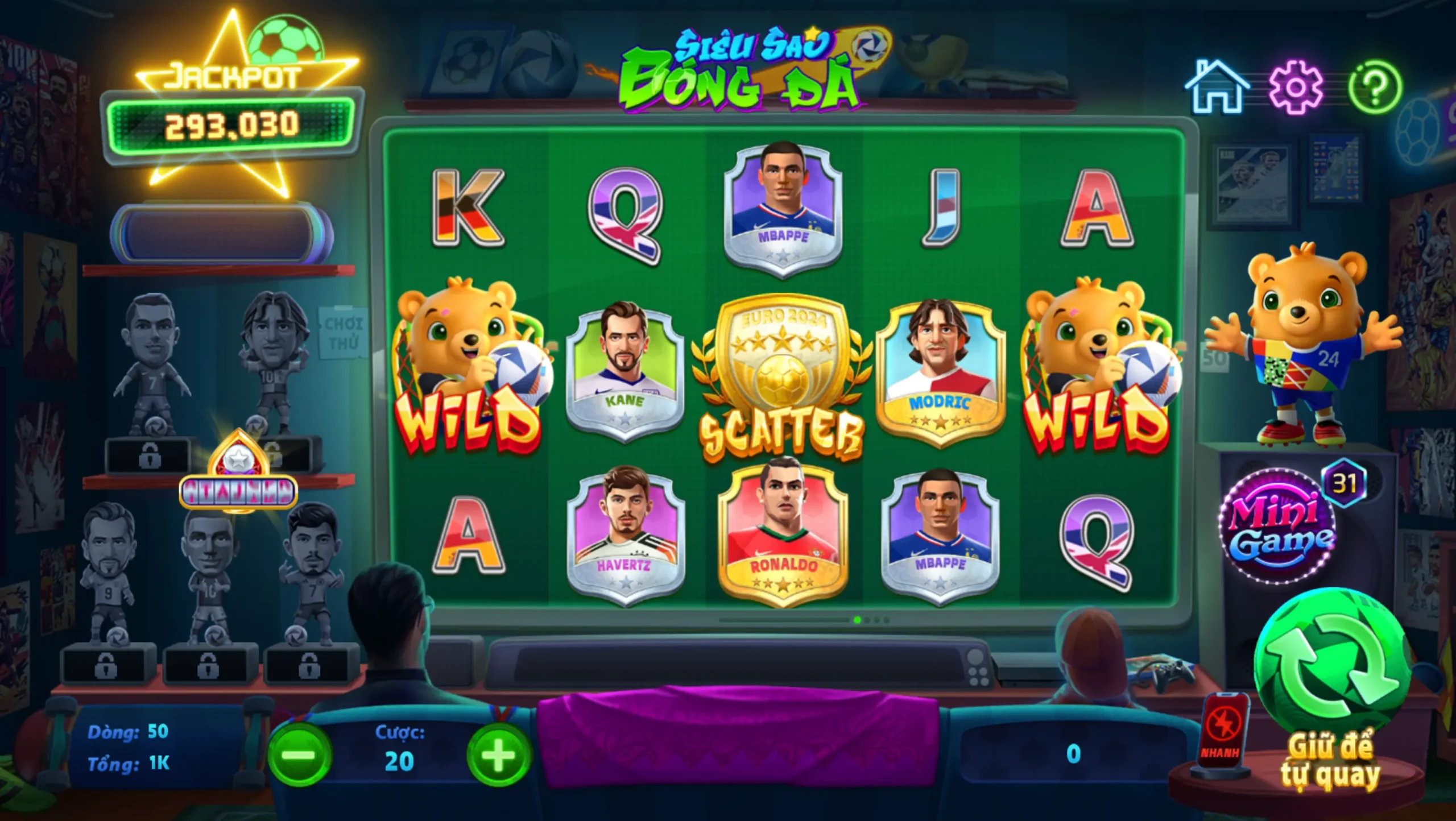 game the thao da dang