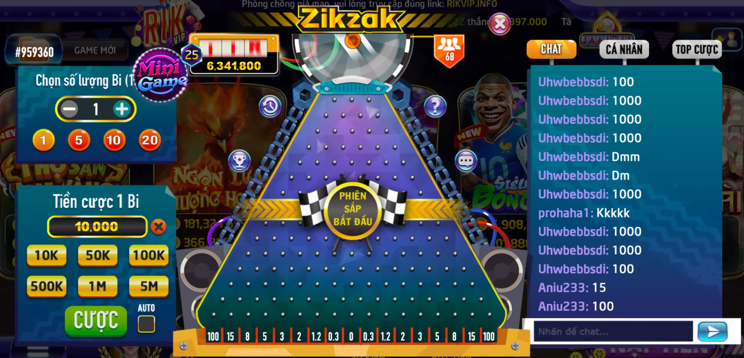 uu diem game zikzak rikvip